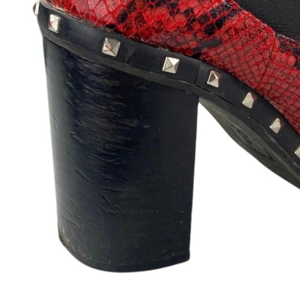 Charles By Charles David Dodger Red Snakeskin Lea… - image 6